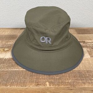 New‎ Outdoor Research Sun Bucket Hat Adult Medium Fatigue Green UPF 50+